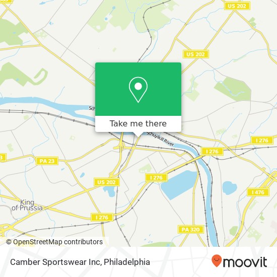 Camber Sportswear Inc map