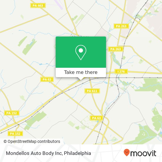 Mondellos Auto Body Inc map