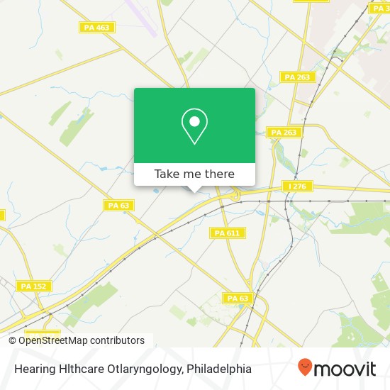 Mapa de Hearing Hlthcare Otlaryngology