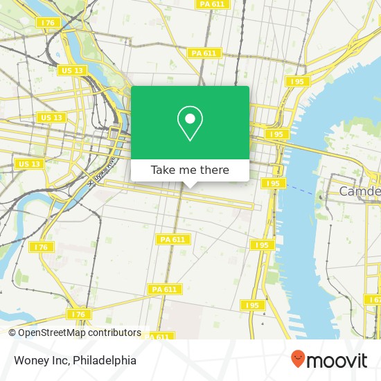 Woney Inc map