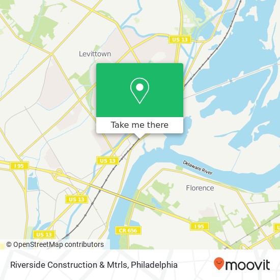 Mapa de Riverside Construction & Mtrls