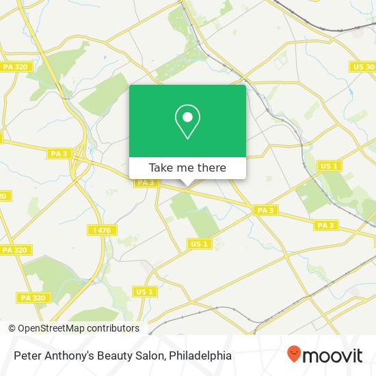 Peter Anthony's Beauty Salon map