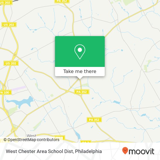 West Chester Area School Dist map