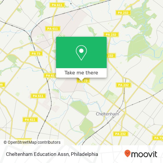 Cheltenham Education Assn map