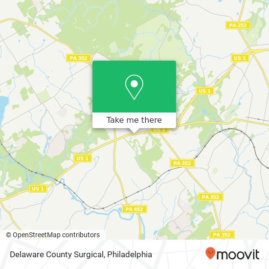 Delaware County Surgical map