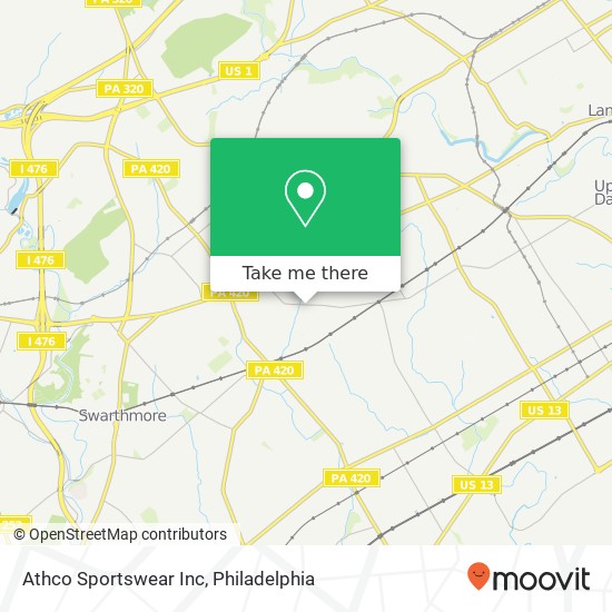 Athco Sportswear Inc map