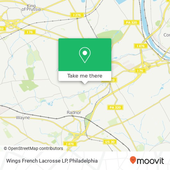 Wings French Lacrosse LP map