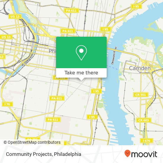 Community Projects map