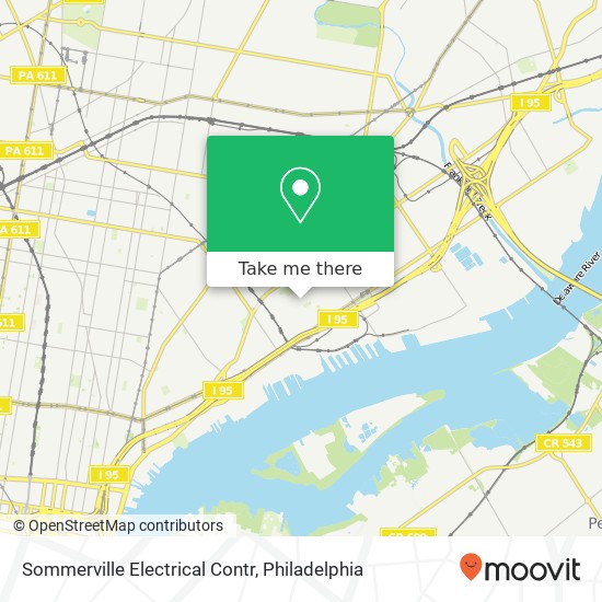Sommerville Electrical Contr map
