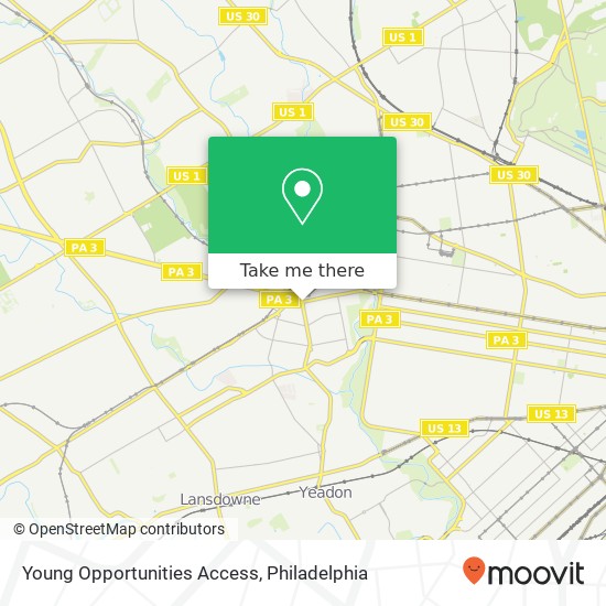 Mapa de Young Opportunities Access