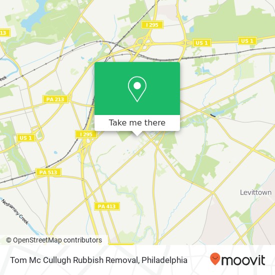 Mapa de Tom Mc Cullugh Rubbish Removal
