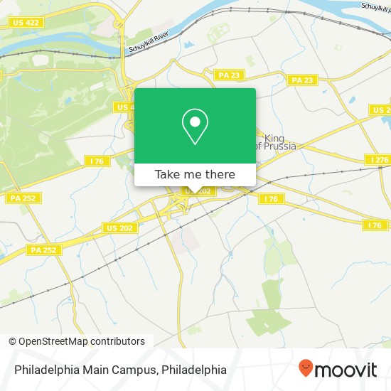 Philadelphia Main Campus map