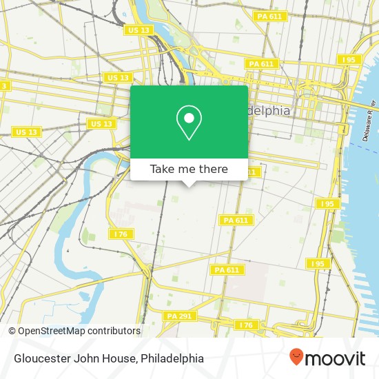 Mapa de Gloucester John House