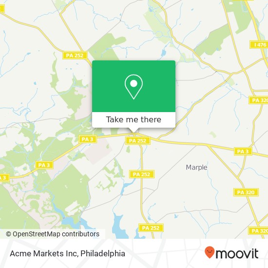 Acme Markets Inc map