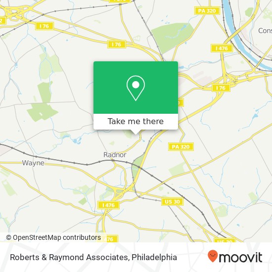 Roberts & Raymond Associates map