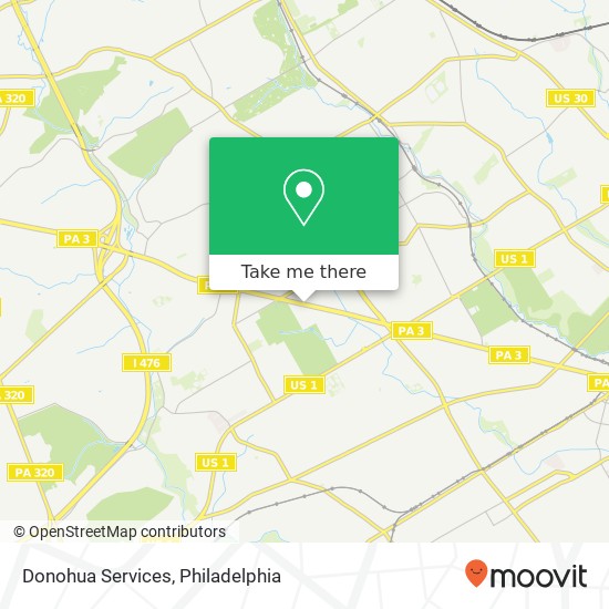 Donohua Services map