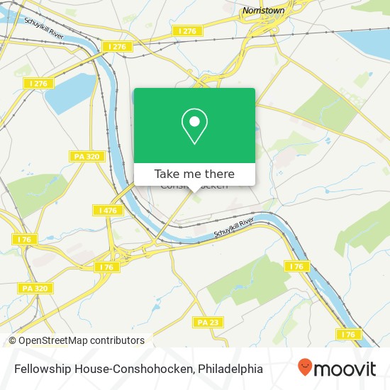 Mapa de Fellowship House-Conshohocken