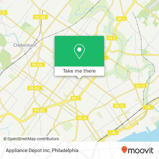 Appliance Depot Inc map