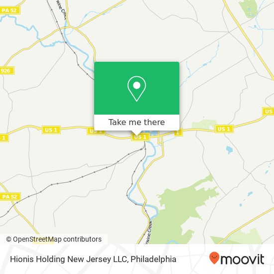 Mapa de Hionis Holding New Jersey LLC