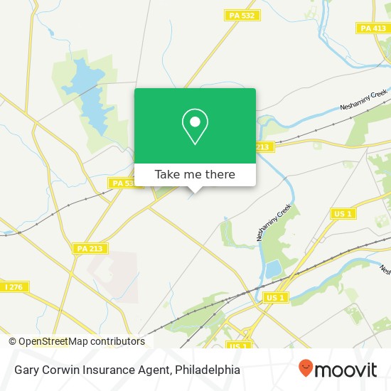 Mapa de Gary Corwin Insurance Agent