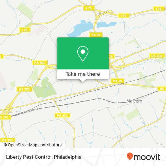 Liberty Pest Control map