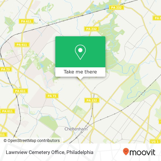 Mapa de Lawnview Cemetery Office