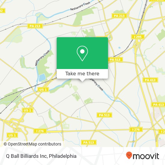 Q Ball Billiards Inc map