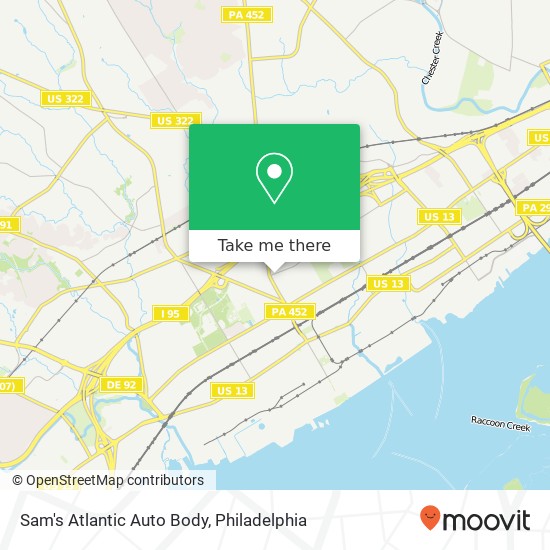 Mapa de Sam's Atlantic Auto Body