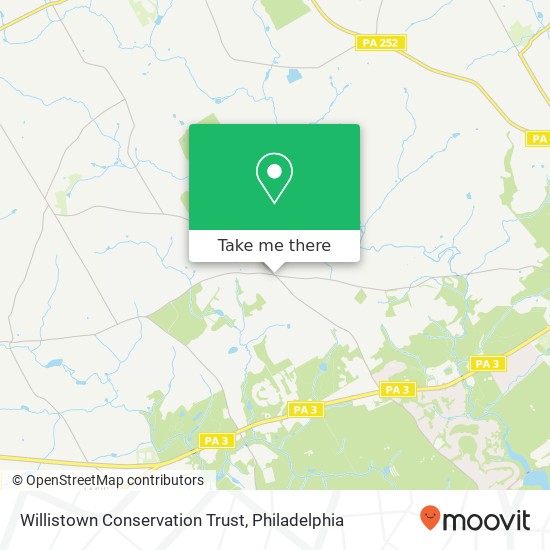 Mapa de Willistown Conservation Trust