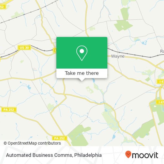 Automated Business Comms map