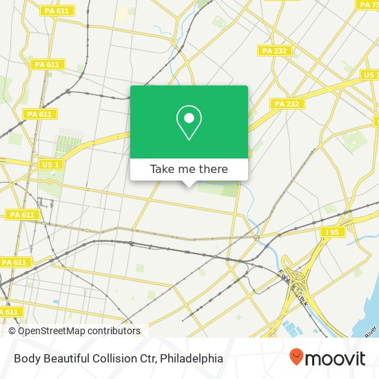 Mapa de Body Beautiful Collision Ctr