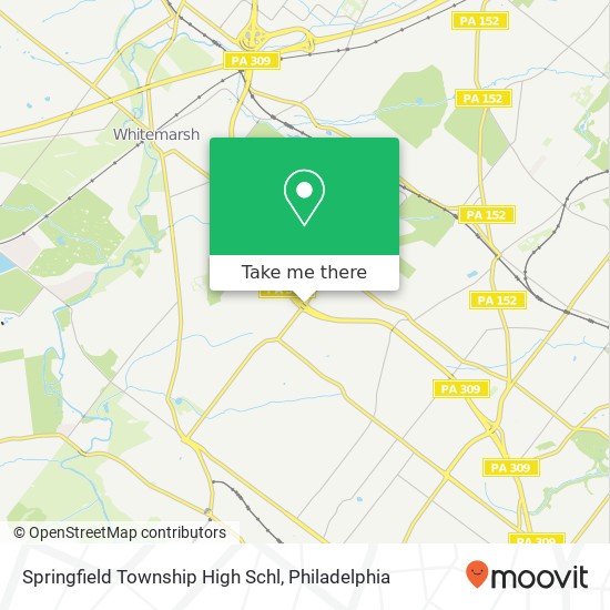 Mapa de Springfield Township High Schl