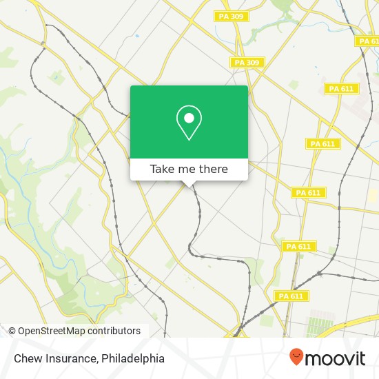 Chew Insurance map