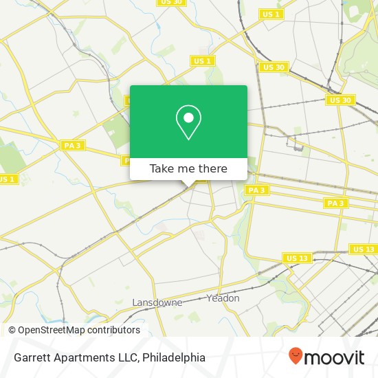 Mapa de Garrett Apartments LLC