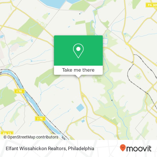 Elfant Wissahickon Realtors map