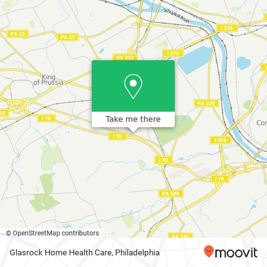 Glasrock Home Health Care map