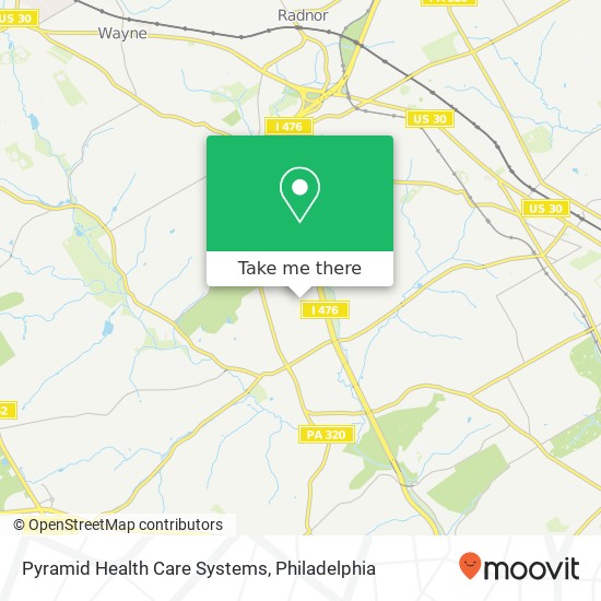 Pyramid Health Care Systems map