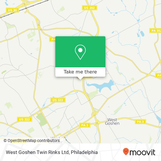 West Goshen Twin Rinks Ltd map