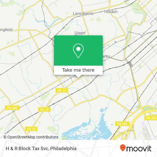 H & R Block Tax Svc map