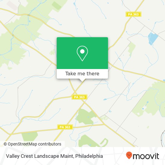Valley Crest Landscape Maint map