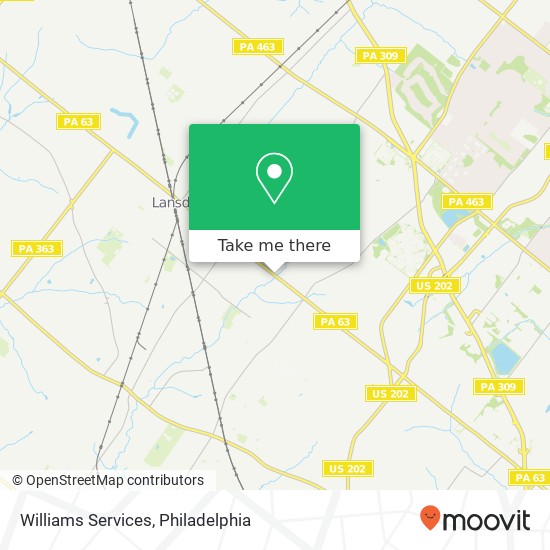 Williams Services map