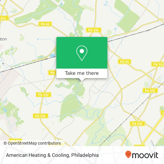 Mapa de American Heating & Cooling