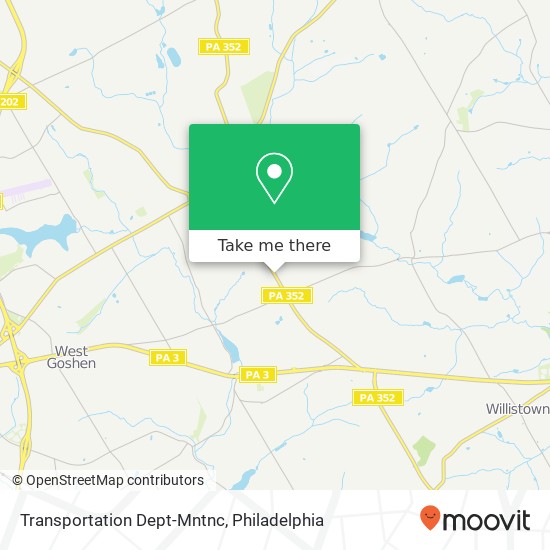 Mapa de Transportation Dept-Mntnc