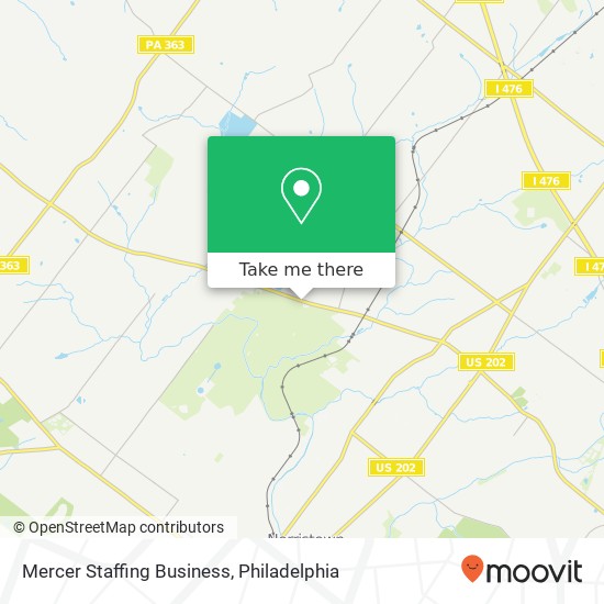 Mercer Staffing Business map
