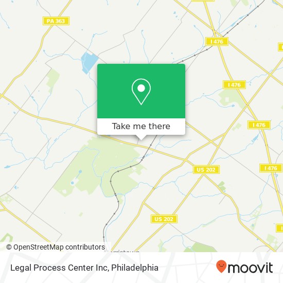 Legal Process Center Inc map