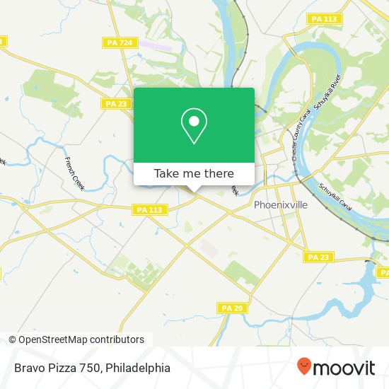 Bravo Pizza 750 map