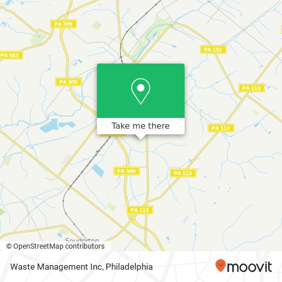 Waste Management Inc map