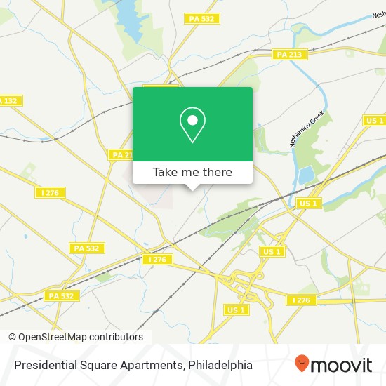 Presidential Square Apartments map