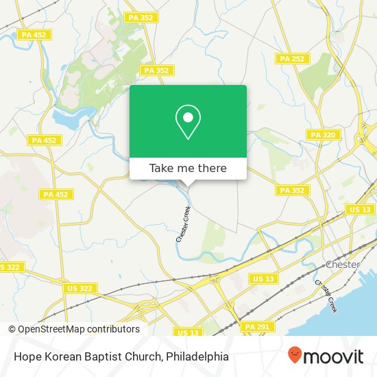 Mapa de Hope Korean Baptist Church