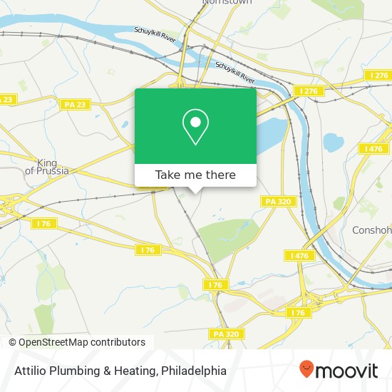 Attilio Plumbing & Heating map